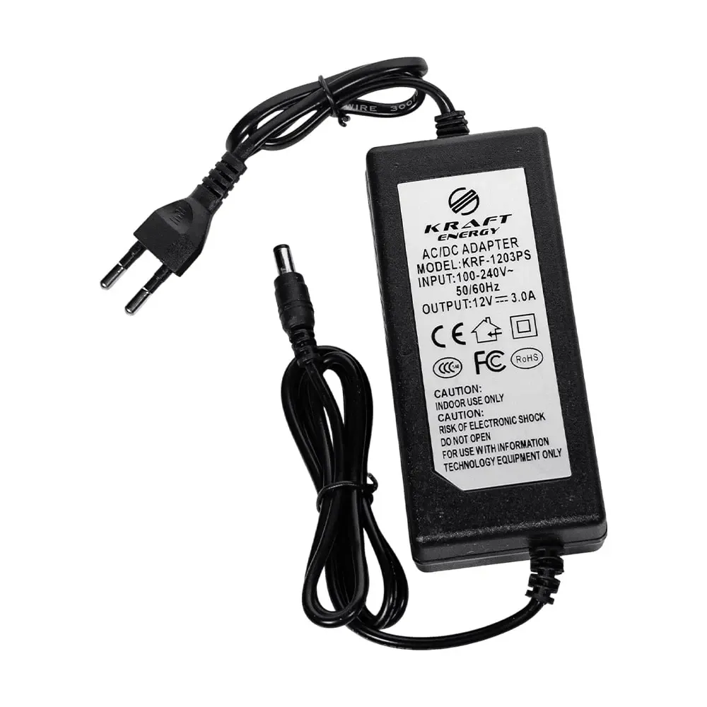 Блок живлення KRF-1203PS Kraft 12V/3A (43-00005) Київ - фото 3