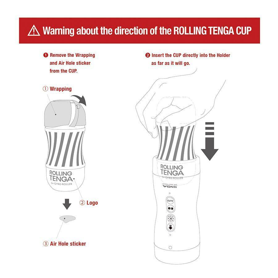Автоматический мастурбатор Tenga VACUUM GYRO ROLLER SET, ротация и вакуум, совместим с Tenga Cup Sex Aura Киев - изображение 6