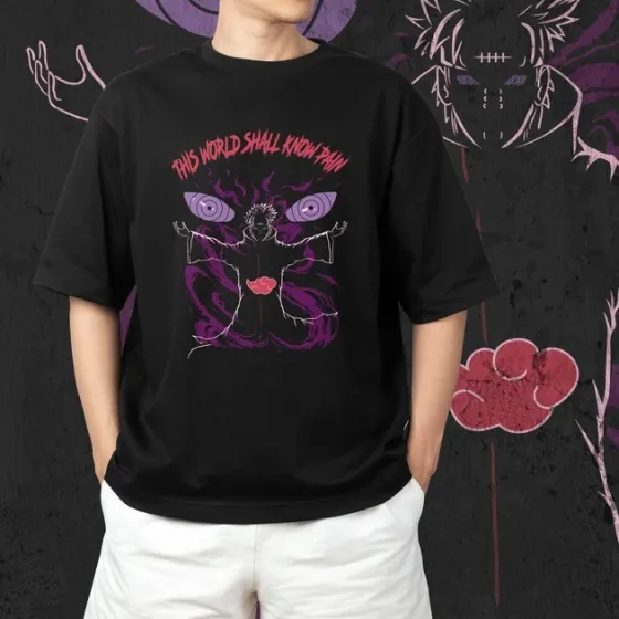 Футболка мужская с принтом Наруто Пейн Размер 48 Anime0296 Днепр