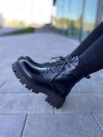 Жіночі черевики M.KRAFT чорні натуральна шкіра висота підошви 3/5 см розмір 37-40 (4827) Коломия