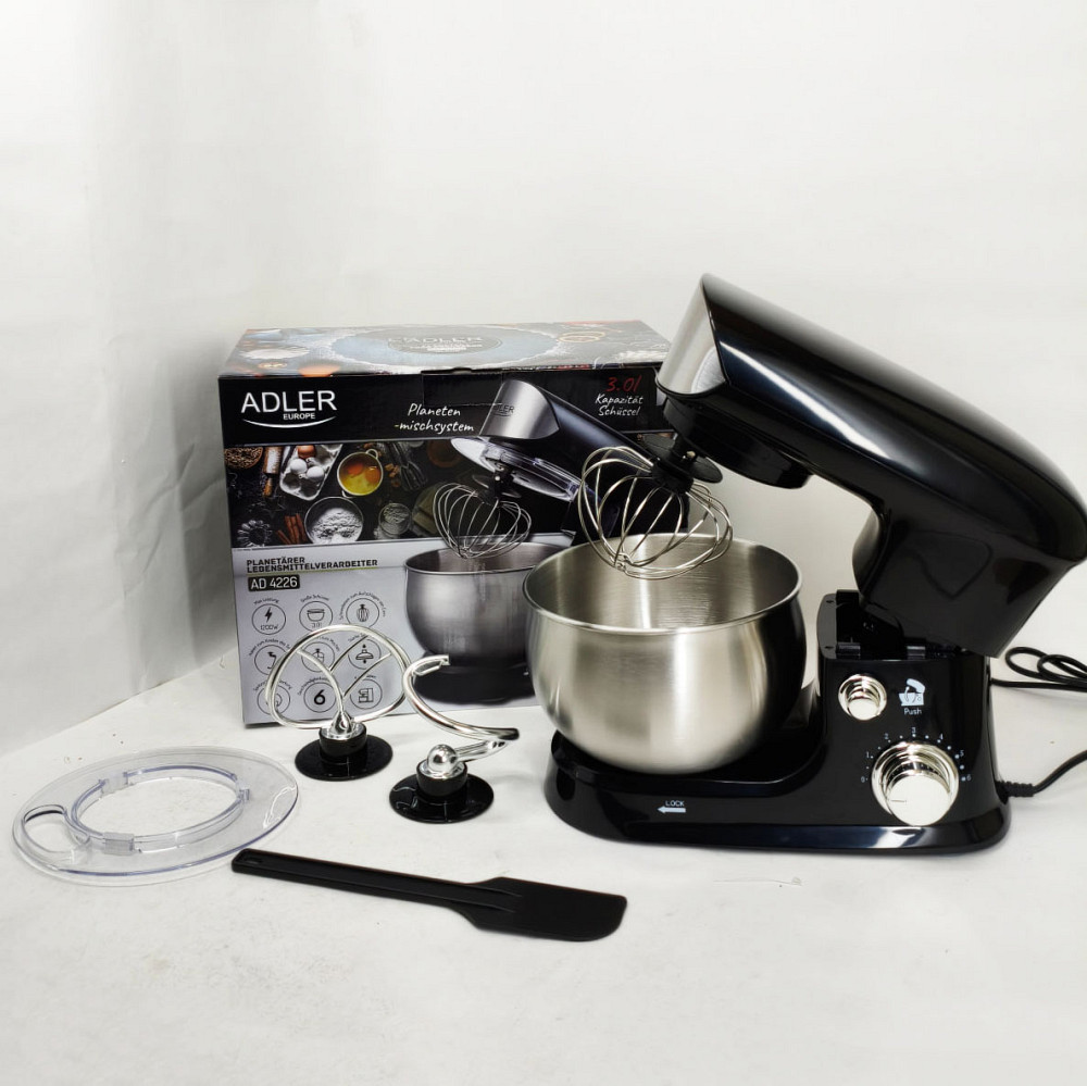 Міцний міксер, Електричний стаціонарний міксер, Кухонний тістомісильник з насадками DR-30 Львів - фото 5