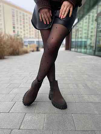 Edan Instruments Черевики жіночі EDAN шоколадні замша натуральна зима висота 13 см (5661) Коломыя