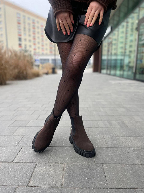 Edan Instruments Черевики жіночі EDAN шоколадні замша натуральна зима висота 13 см (5661) Коломыя - изображение 4