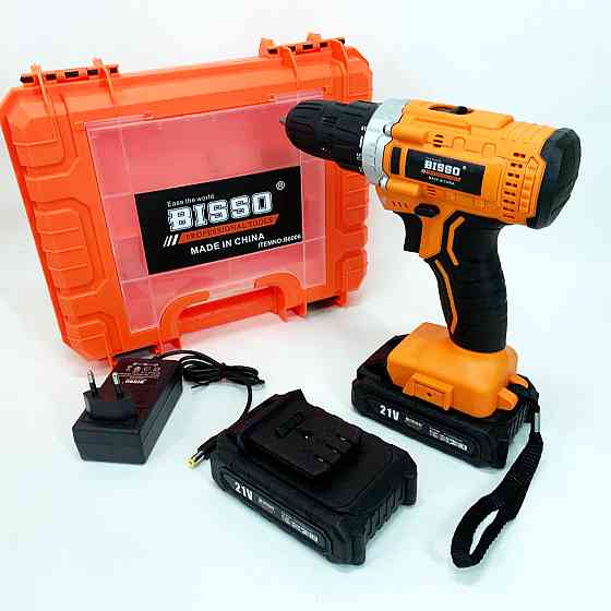 Бесщеточный шуруповерт для дома BISSO, Шуруповерт с дополнительными насадками Рабочий EM-18 Ивано-Франковск