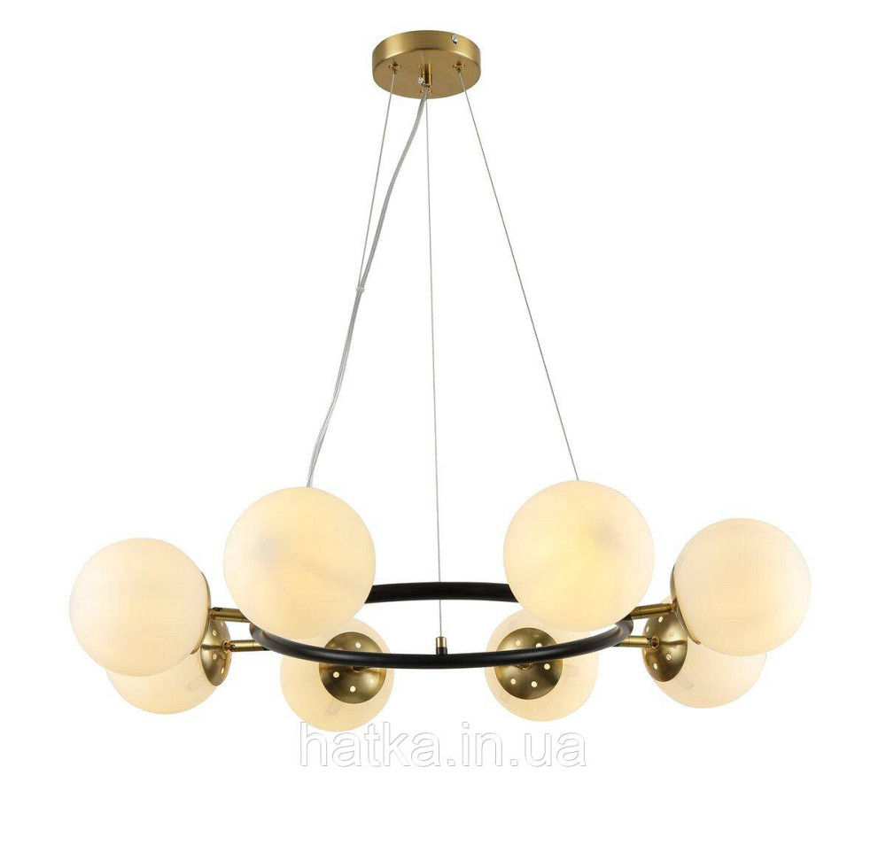 Люстра підвісна молекула 74542/8 CP+Matte Black на 8 плафонів Київ - фото 2