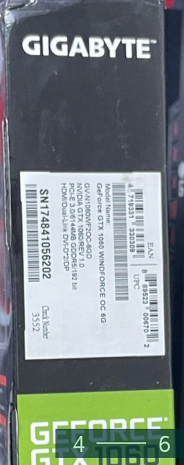 Відеокарта Gigabyte GTX 1060 6Gb. Київ - фото 3