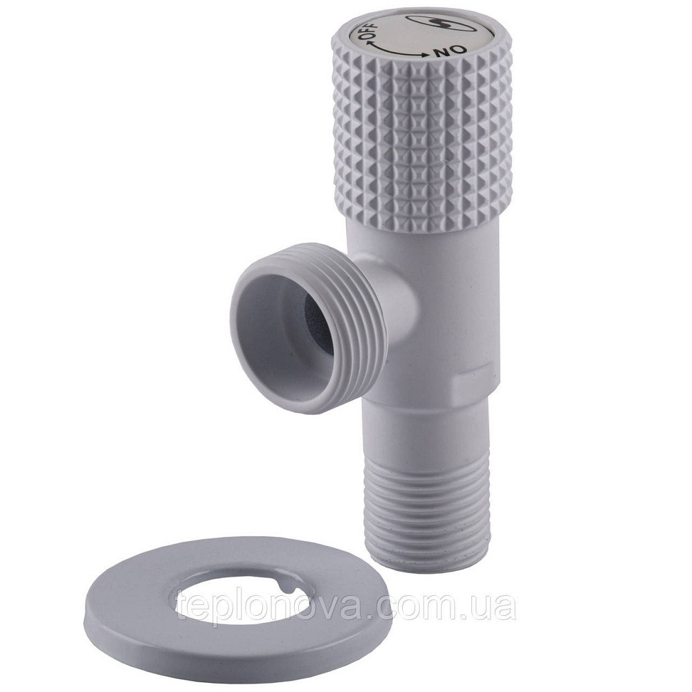 Кран кутовий кераміка SOLOMON EXCLUSIVE 1/2″X3/4″ 989 WW (White/White) ( 1шт.) Черновцы - изображение 1