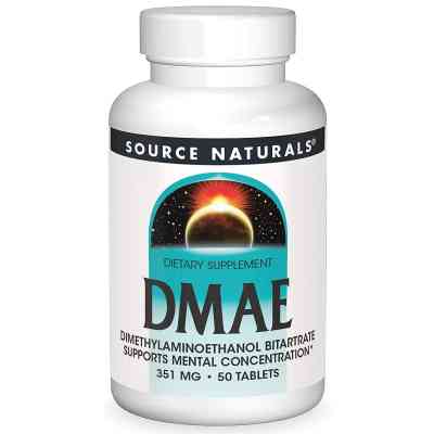 Аминокислота Source Naturals Диметиламиноэтанол, 130 мг, DMAE, 50 таблеток (SN0621) Винница