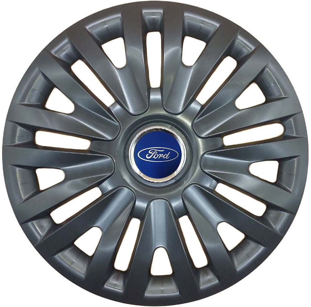 Автомобільні модельні ковпаки R16 SJS Ford 412 4шт, чорні Київ - фото 1
