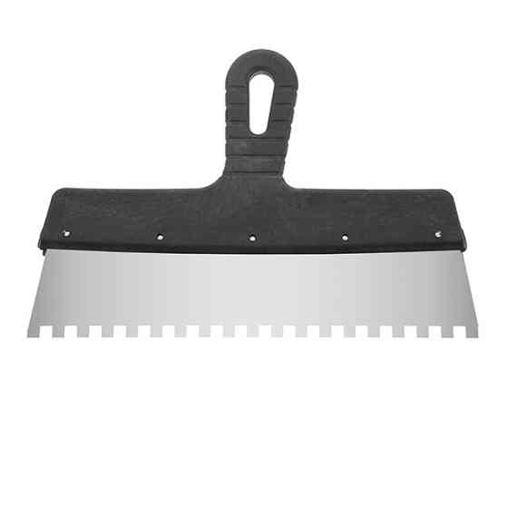 Шпатель из нержавеющей стали, 300 мм, зуб: 8×8 мм INTERTOOL KT-2308 Киев