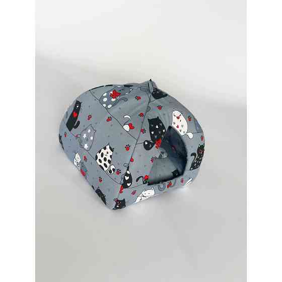 М'який будиночок для домашніх тварин собак та котів 1352 S (35*35*40см), Сірий Киев