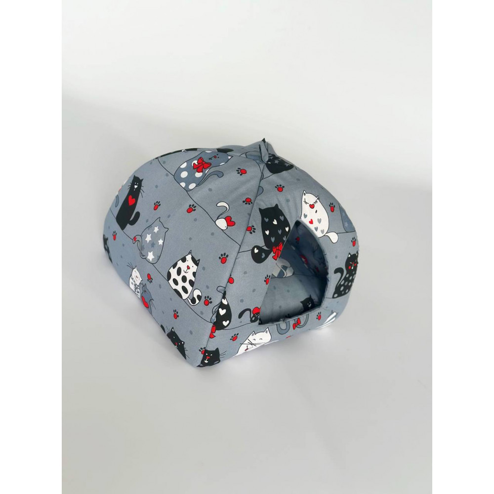 М'який будиночок для домашніх тварин собак та котів 1352 S (35*35*40см), Сірий Київ - фото 6