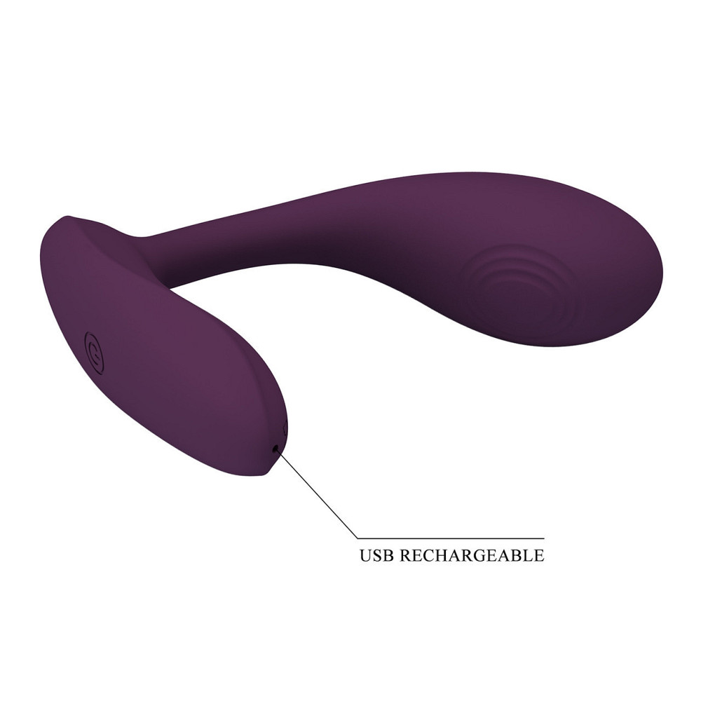 Вібратор PRETTY LOVE Baird Purple, 12 vibration functions Mobile APP Long-distance Control Sex Aura Київ - фото 9