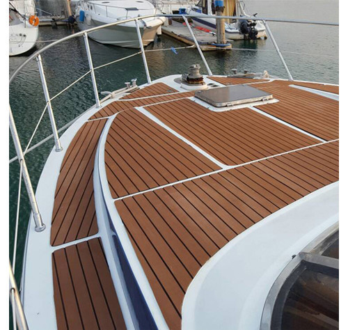 Штучний Тик EVA для Катера, Яхти Color 2 (Світло-Коричневий з Чорною Полосою) Київ - фото 3