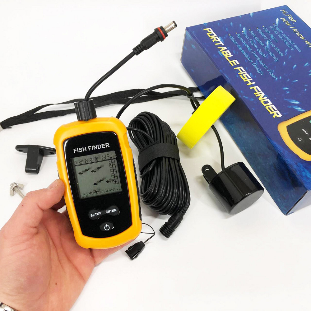 Эхолот портативный Fish Finder до 100м сонар портативный универсальный RO-38 Львов - изображение 4