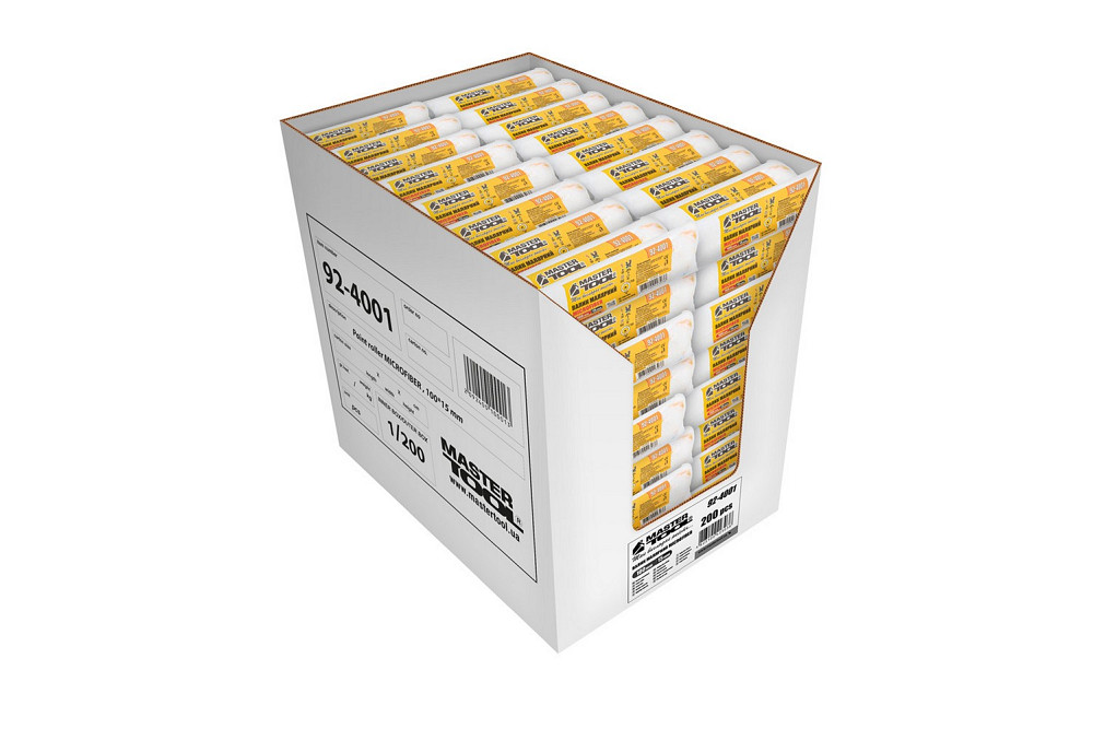 MASTERTOOL Валик малярський MASTERTOOL Microfiber 15/100/10 мм Ø 6 мм 92-4001_Р Коломия - фото 4