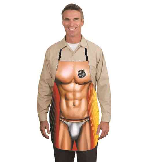 Фартук з приколом чоловічий 73 на 57 см різнобарвний Київ