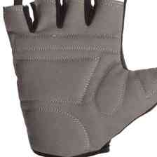 Рукавички без пальців, еко шкіра "amara", розмір 10, захисні вставки, фіксація ремінцем, чорно-сірі Мукачево
