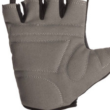 Рукавички без пальців, еко шкіра "amara", розмір 10, захисні вставки, фіксація ремінцем, чорно-сірі Мукачево - фото 2