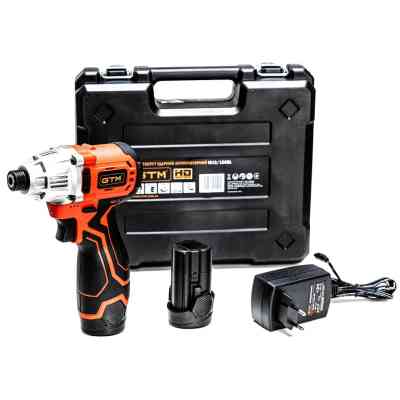 Шуруповерт GTM ударний IS12/120BL, 12В, 120Нм, 0-3000 об/хв, 2x2Ah (IS12/120BL) Вінниця