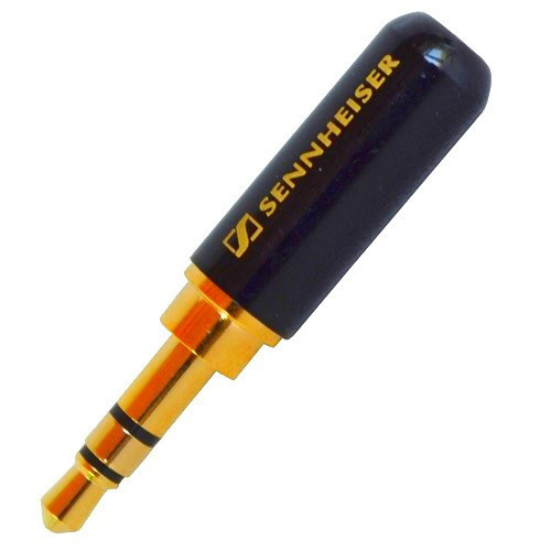 Штекер 3,5мм стерео, Sennheiser, металлический корпус, чёрный Полтава - изображение 1