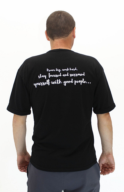 Футболка Чорний чоловіча XL Харків - фото 3