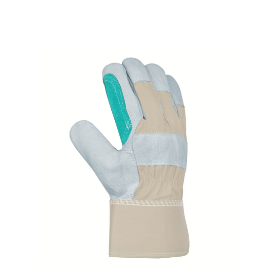 Рукавички 3862 спилок/зелена тканина двошаровий надолонник р.10(XL) манжет крага D-MACH ДКГ Житомир - фото 1