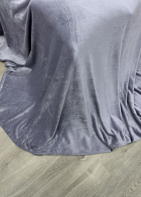 Плед-покривало Decorator WellSoft 180х210 см однотонний Бузково-сірий (87-263) Київ - фото 8