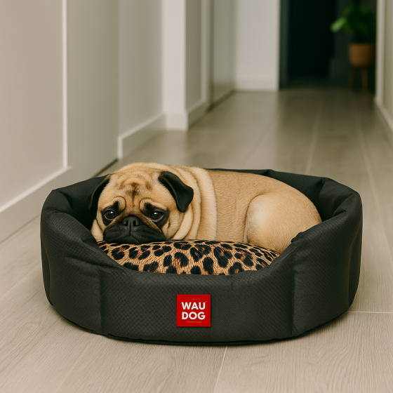 Лежанка для собак WAUDOG Relax, "Леопард", M, Ш 42 см, Д 52 см, В 19 см Київ