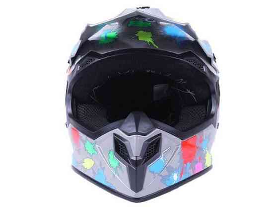Мотошлем кроовый MD-911 (серый с цветной графикой, size XS) Мукачево