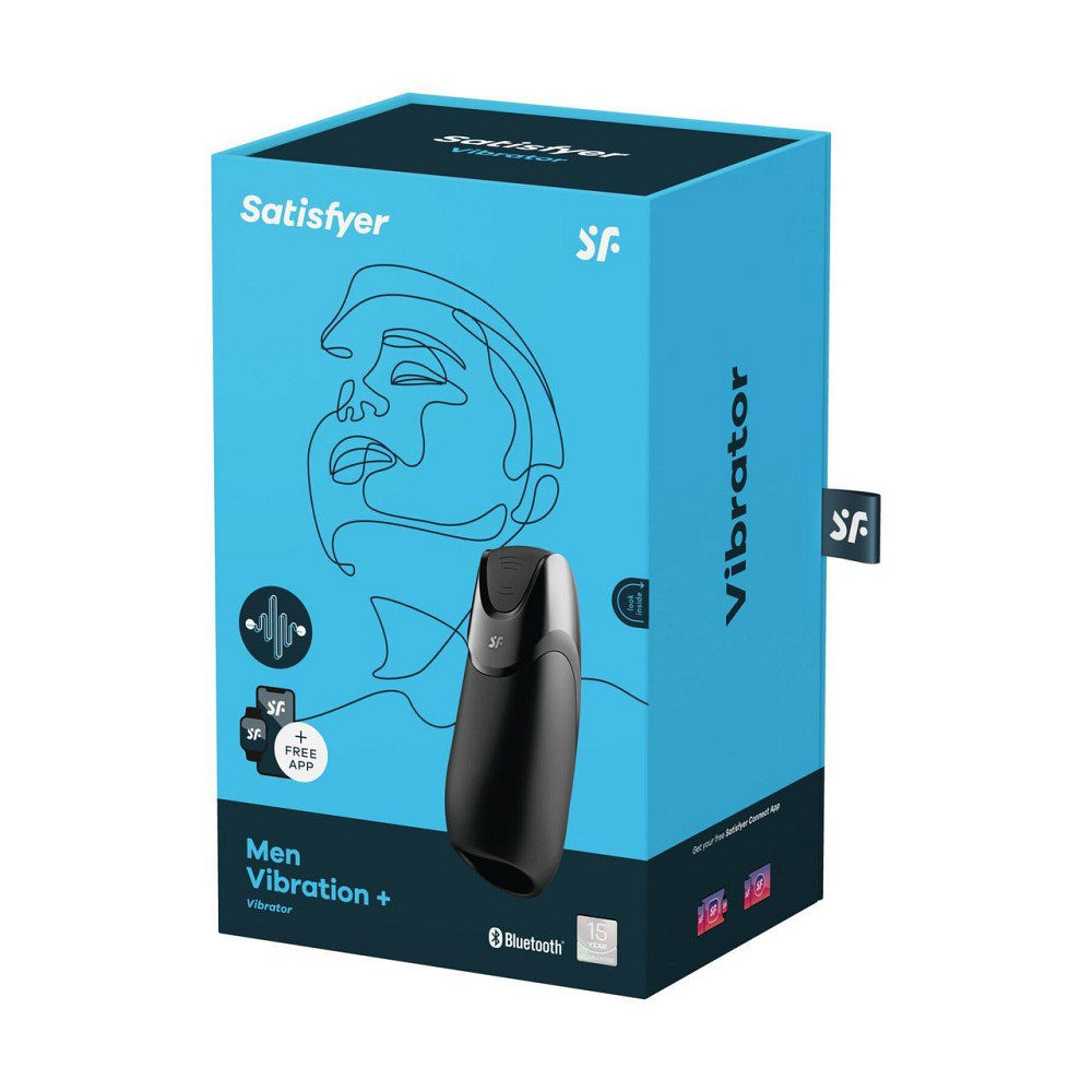 Смарт-мастурбатор з вібрацією Satisfyer Men Vibration+, 2 мотори, 14 режимів, водонепроникний Sex Aura Київ - фото 7