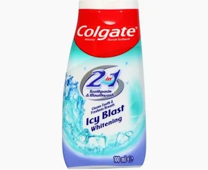 Зубна паста Colgate 2 в 1 Icy Blast Whitening 100 мл (паста + ополіскувач для рота) Львів