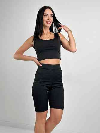 Літній костюм топ і велосипедки "Mario" оптом | Розпродаж моделі Київ