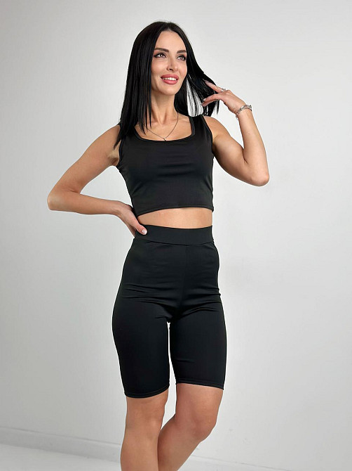 Літній костюм топ і велосипедки "Mario" оптом | Розпродаж моделі Київ - фото 3