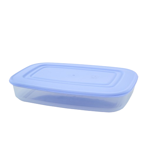 Контейнер для харчових продуктів 1,5л прямокутний прозорий/бузковий Алеана Житомир - изображение 1