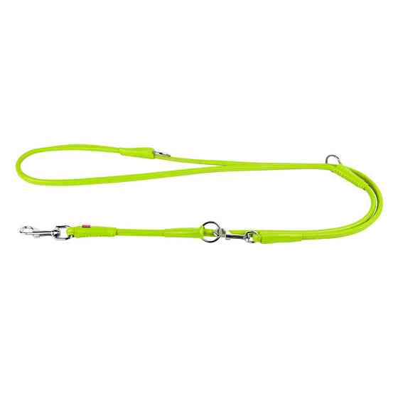 Повідець-перестібка "WAUDOG GLAMOUR" круглий (діаметр 10 мм, довжина 122,142,183см) салатовий Коломия