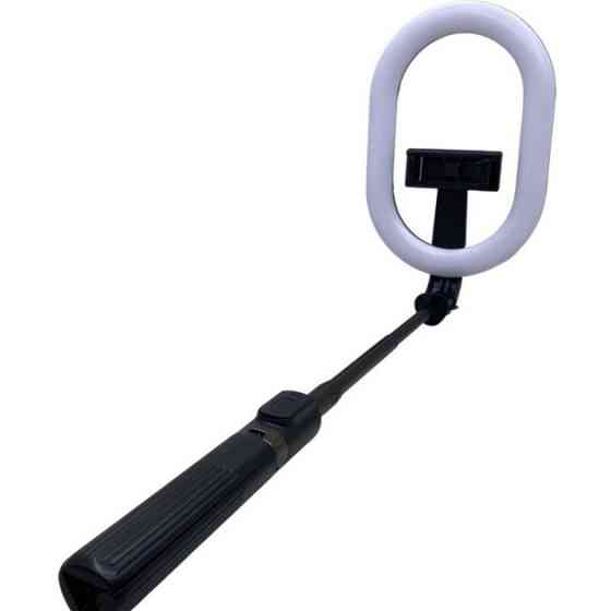 Монопод-штатив для селфі з кільцевою LED лампою Selfie Stick A8 телескопічний з пультом XK-491 та Bluetooth Київ