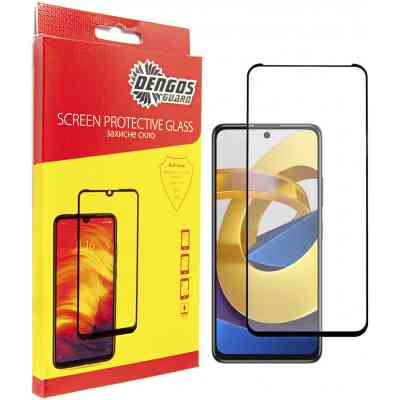 Стекло защитное Dengos Full Glue Poco M4 Pro (black) (TGFG-199) Винница