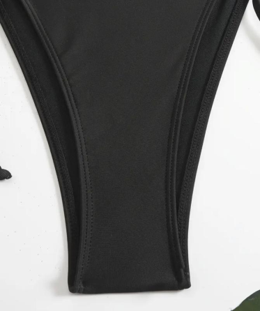 Купальник жіночий роздільний зі спідницею і накидкою Чорний L Харків