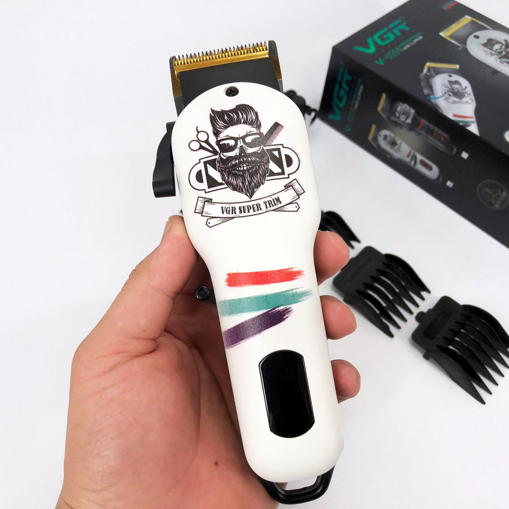 Малошумна машинка для стрижки волосся VGR V-699, Машинка для стрижки волосся з мотором FG-56 Київ - фото 1