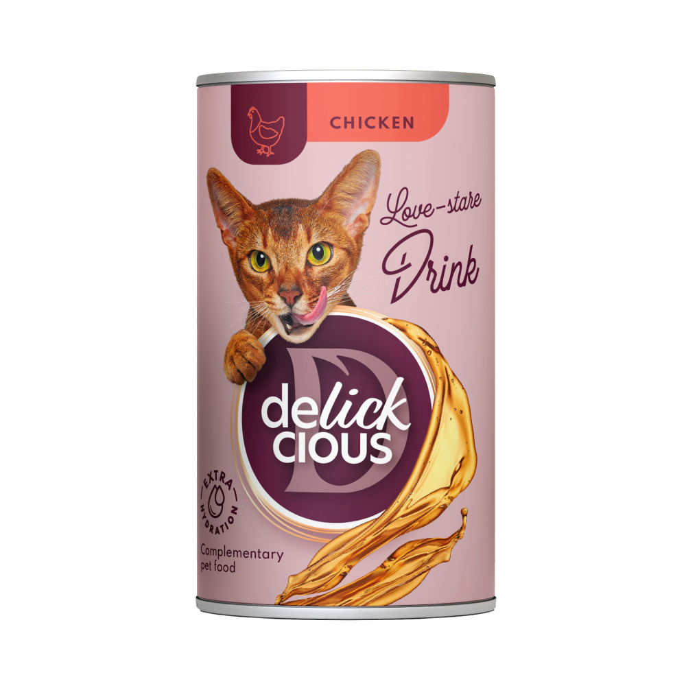 Напій для дорослих котів Делікшес Delickcious зі смаком курки, 140 г Вінниця - фото 1