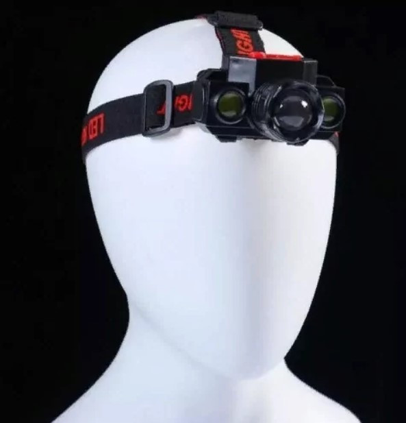 Ліхтарик налобний акумуляторний KX-1805 COB XPE. Вінниця - фото 7