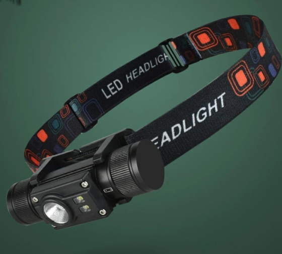 Налобний фонар PL-102L, 1х18650, ЗУ Type-C Дніпро