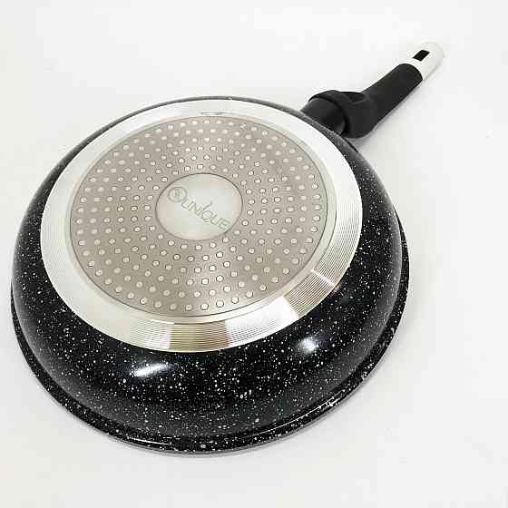 Сковорода для готування на індукційній плиті UNIQUE, Сковорода з товстим дном гриль зручна NR-81 Івано-Франківськ