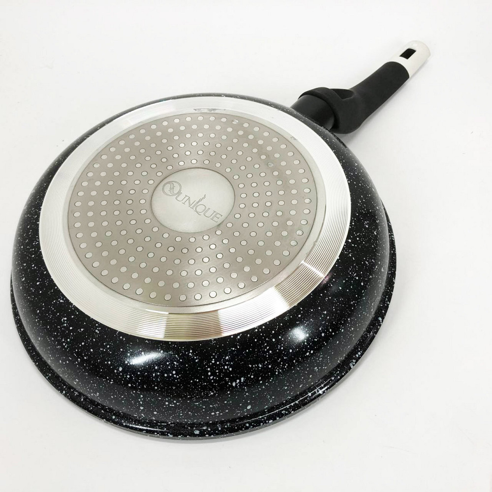 Сковорода для готування на індукційній плиті UNIQUE, Сковорода з товстим дном гриль зручна NR-81 Івано-Франківськ - фото 3