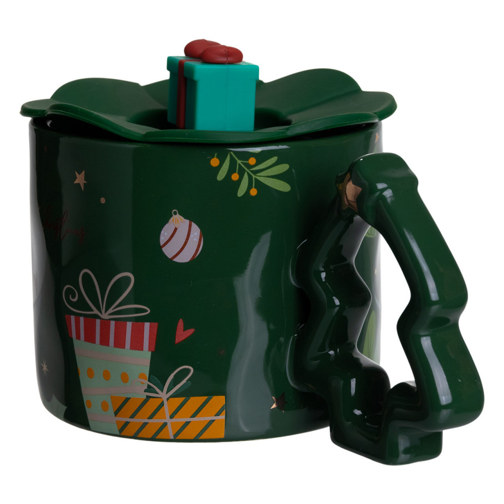 Чашка з кришкою "Святкові подарунки" 400 мл Київ - фото 2