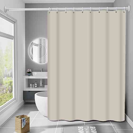 Шторка для ванны из полиэстера водонепроницаемая Bathlux 180x180 см с кольцами, занавеска для ванной Каменец-Подольский