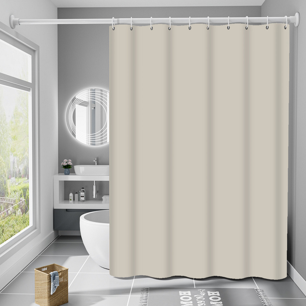 Шторка для ванны из полиэстера водонепроницаемая Bathlux 180x180 см с кольцами, занавеска для ванной Каменец-Подольский - изображение 1