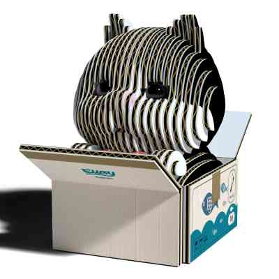 Пазл Eugy 3D Зоопарк Кошеня чорно-біле (XEG-089) Вінниця