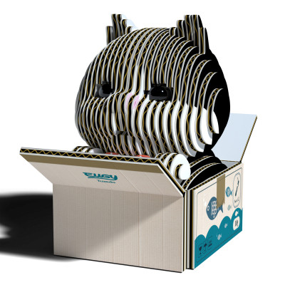 Пазл Eugy 3D Зоопарк Кошеня чорно-біле (XEG-089) Вінниця - фото 1